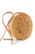 Ata round bag star pattern with lining limited edition